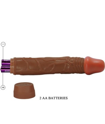 BAILE - BOB VIBRADOR REALÍSTICO 22.5 CM MULATO