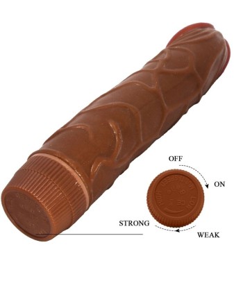 BAILE - BOB VIBRADOR REALÍSTICO 22.5 CM MULATO