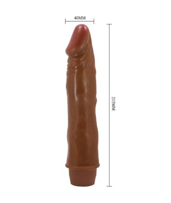 BAILE - DWARF VIBRADOR REALÍSTICO 21 CM MULATO