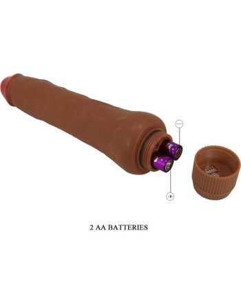 BAILE - DRYAD VIBRADOR REALÍSTICO 25 CM MULATO