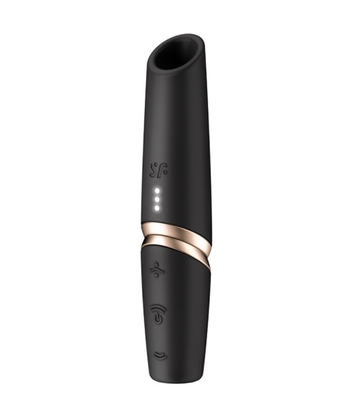 SATISFYER - PERFECT KISS ESTIMULADOR CLÍTORIS POR ONDAS NEGRO - DORADO SATISFYER - PERFECT KISS ESTIMULADOR CLÍTORIS POR ONDAS NEGRO - DORADO