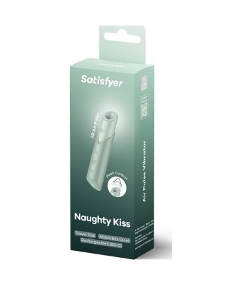 SATISFYER - NAUGHTY KISS ESTIMULADOR CLÍTORIS POR ONDAS VERDE AGUA