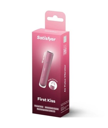 SATISFYER - FIRST KISS ESTIMULADOR CLÍTORIS POR ONDAS GRANATE
