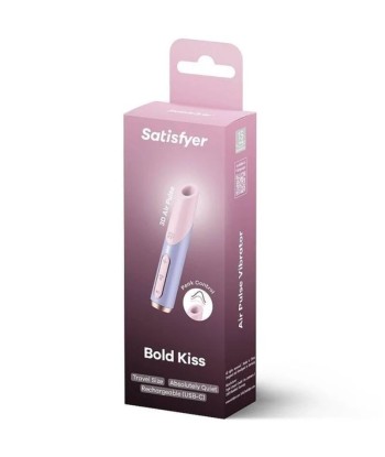 SATISFYER - BOLD KISS ESTIMULADOR CLÍTORIS POR ONDAS ROSA - VIOLETA