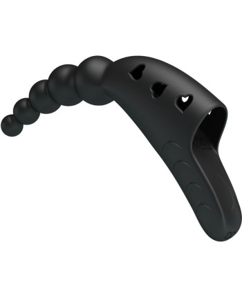 PRETTY LOVE - JORDIN VIBRADOR DE DEDO 10 VIBRACIONES NEGRO