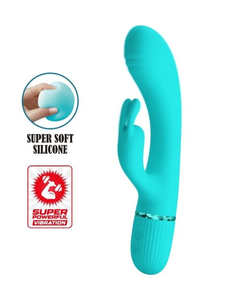 PRETTY LOVE - SCOCCO VIBRADOR RABBIT TURQUESA