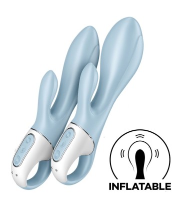 SATISFYER - AIR PUMP BUNNY 1 VIBRADOR INFLABLE RABBIT AZUL
