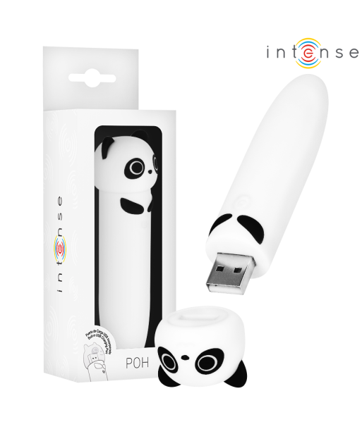 INTENSE - POH BALA VIBRADORA PANDA RECARGABLE USB 10 X 2.2 CM