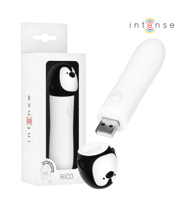 INTENSE - RICO BALA VIBRADORA PINGÜINO RECARGABLE USB 10 X 2.2 CM