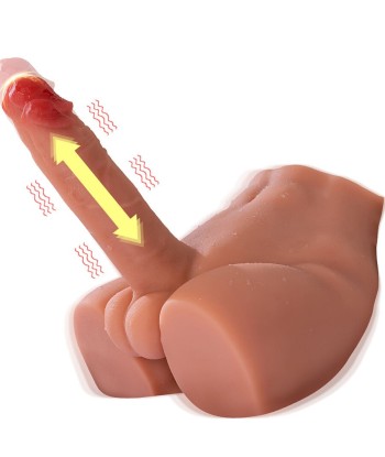 XISE - PEEL DILDO ASS MASTURBADOR DILDO REALÍSTICO POSICIÓN FRONTAL CON THRUSTING 17,5 CM