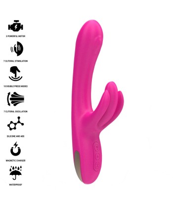 INTENSE - BRITNEY VIBRADOR MULTIFUNCIÓN RABBIT 23 CM ROSA