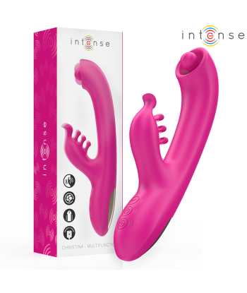 INTENSE - CHRISTINA VIBRADOR MULTIFUNCIÓN RABBIT 22.5 CM ROSA