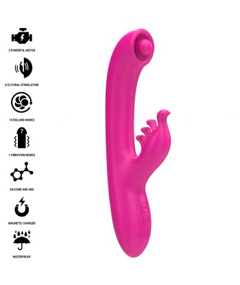 INTENSE - CHRISTINA VIBRADOR MULTIFUNCIÓN RABBIT 22.5 CM ROSA