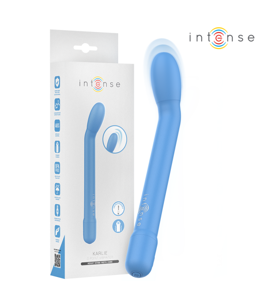 INTENSE - KARLIE ESTIMULADOR PUNTO-G RECARGABLE AZUL INTENSE - KARLIE ESTIMULADOR PUNTO-G RECARGABLE AZUL