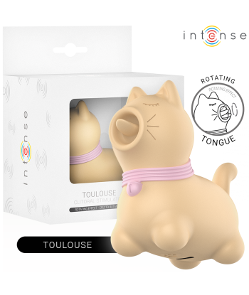 INTENSE - TOULOUSE ESTIMULADOR CON LENGUA ROTATIVA 360º AMARILLO