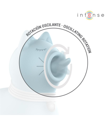 INTENSE - DUCHESS ESTIMULADOR CON LENGUA ROTATIVA 360º AZUL