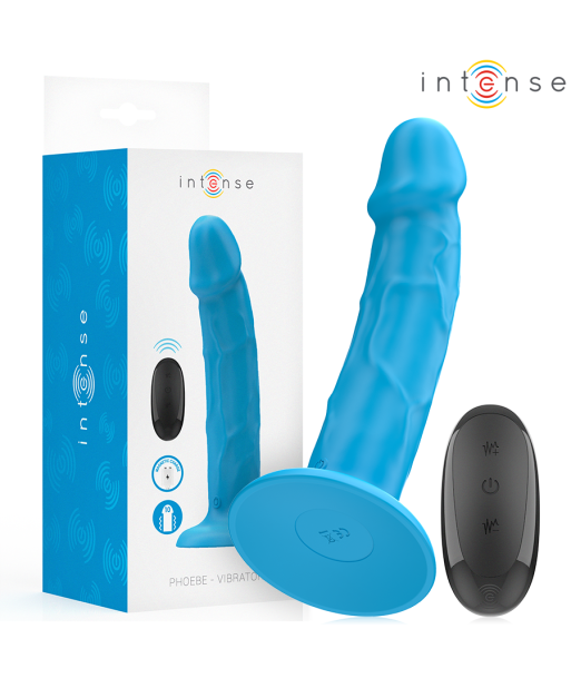 INTENSE - PHOEBE VIBRADOR REALÍSTICO 10 VIBRACIONES AZUL CONTROL REMOTO INTENSE - PHOEBE VIBRADOR REALÍSTICO 10 VIBRACIONES AZUL CONTROL REMOTO