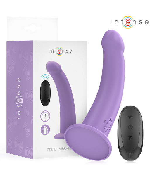 INTENSE - EDDIE VIBRADOR 17,5 CM 10 VIBRACIONES MORADO CONTROL REMOTO INTENSE - EDDIE VIBRADOR 17,5 CM 10 VIBRACIONES MORADO CONTROL REMOTO