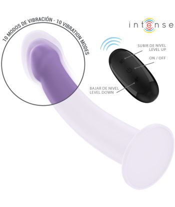 INTENSE - EDDIE VIBRADOR 17,5 CM 10 VIBRACIONES MORADO CONTROL REMOTO