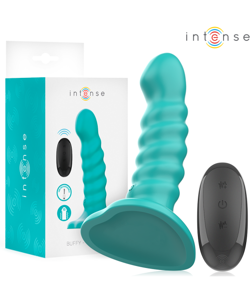 INTENSE - BUFFY VIBRADOR TALLA S DISEÑO EN ESPIRAL 10 VIBRACIONES AZUL CONTROL REMOTO INTENSE - BUFFY VIBRADOR TALLA S DISEÑO EN ESPIRAL 10 VIBRACIONES AZUL CONTROL REMOTO
