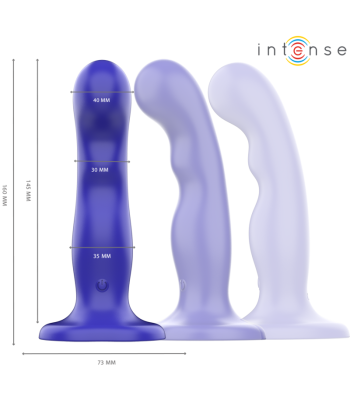 INTENSE - SHORTY VIBRADOR CON VENTOSA AZUL CONTROL REMOTO