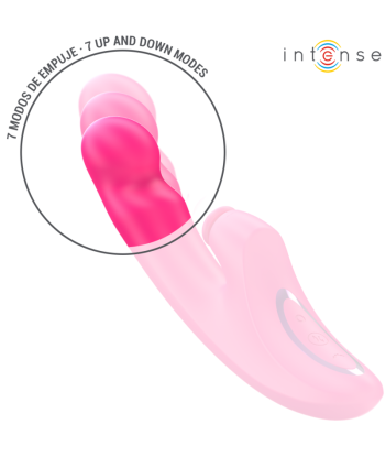 INTENSE - EMI VIBRADOR 13,5 CM MULTIFUNCIÓN 3 EN 1 10 VIBRACIONES ROSA