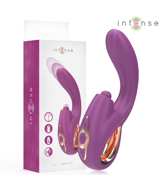 INTENSE - LALI VIBRADOR PUNTO G MULTIFUNCIÓN ESTIMULACIÓN and EMPUJE and VIBRACIÓN MORADO