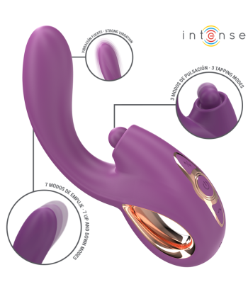 INTENSE - LALI VIBRADOR PUNTO G MULTIFUNCIÓN ESTIMULACIÓN and EMPUJE and VIBRACIÓN MORADO