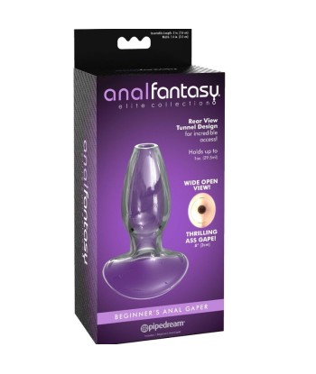 ANAL FANTASY ELITE COLLECTION - DILATADOR ANAL GAPER PARA PRINCIPIANTES CRISTAL TALLA S