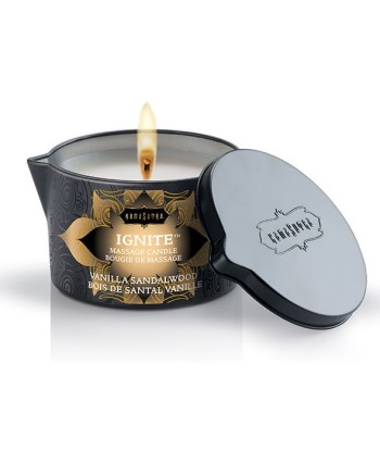KAMASUTRA - VELA DE MASAJE VAINILLA Y SANDALO 170 GR