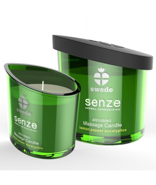 SWEDE - SENZE AROUSING VELA MASAJE - LIMÓN, PIMIENTA, EUCALIPTO