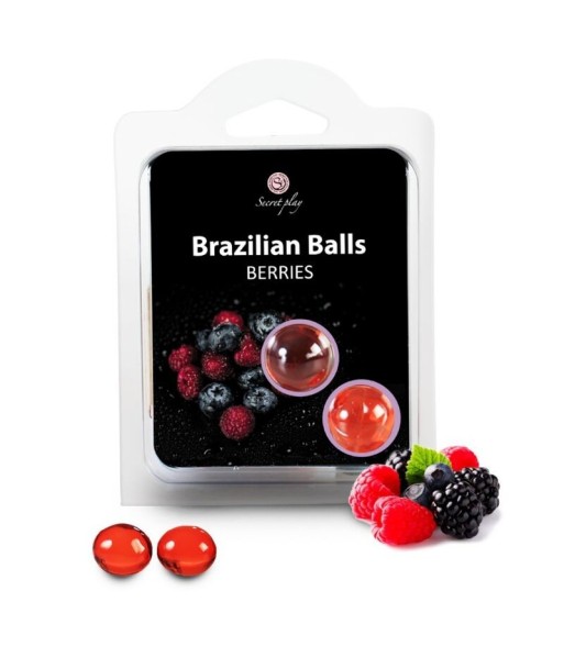 SECRETPLAY - BRAZILIAN BALLS FRUTAS DEL BOSQUE SET 2 BOLAS SECRETPLAY - BRAZILIAN BALLS FRUTAS DEL BOSQUE SET 2 BOLAS
