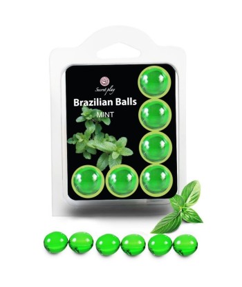SECRETPLAY - SET 6 BRAZILIANS BALLS MENTA
