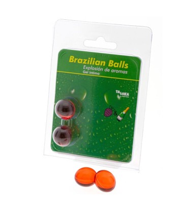 TALOKA - BRAZILIAN BALLS GEL ÍNTIMO FRESAS and CHAMPN 2 BOLAS