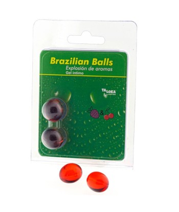 TALOKA - BRAZILIAN BALLS GEL ÍNTIMO FRESA and CEREZA 2 BOLAS