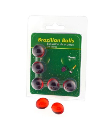 TALOKA - BRAZILIAN BALLS GEL ÍNTIMO FRESAS and CHAMPN 5 BOLAS