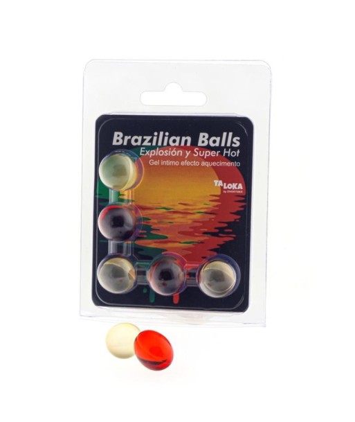 TALOKA - BRAZILIAN BALLS GEL EXCITANTE EFECTO SUPER CALIENTE 5 BOLAS