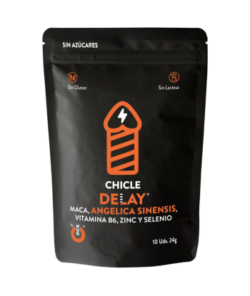 WUG DELAY – Chicle funcional con Zinc, Selenio y Vitamina B6 para mayor control y resistencia en los momentos íntimos