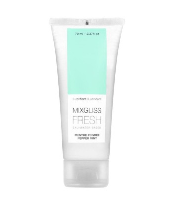 MIXGLISS - LUBRICANTE BASE AGUA EFECTO FRIO SABOR A MENTA 70 ML