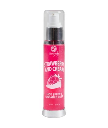 SECRETPLAY - LUBRICANTE 2-1 EFECTO CALOR FRESAandNATA 50 ML
