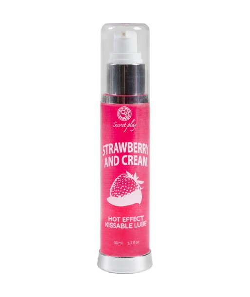 SECRETPLAY - LUBRICANTE 2-1 EFECTO CALOR FRESAandNATA 50 ML