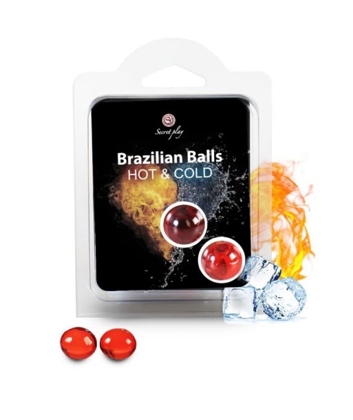SECRETPLAY - BRAZILIAN BALLS EFECTO CALOR and FRIO 2 UNIDADES