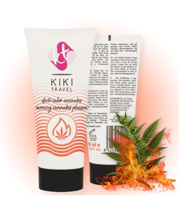 KIKÍ TRAVEL - GEL DESLIZANTE SABOR A CANNABIS EFECTO CALOR INTENSO 50 ML