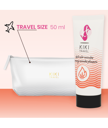 KIKÍ TRAVEL - GEL DESLIZANTE SABOR A CANNABIS EFECTO CALOR INTENSO 50 ML