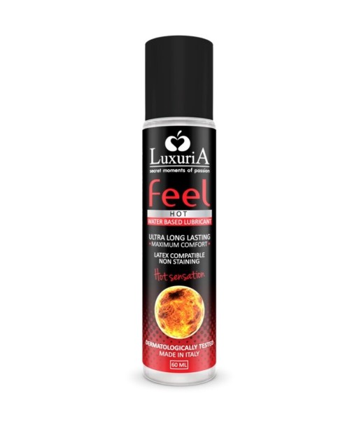 INTIMATELINE - LUXURIA FEEL HOT SENSATION LUBRICANTE BASE AGUA EFECTO CALOR 60 ML