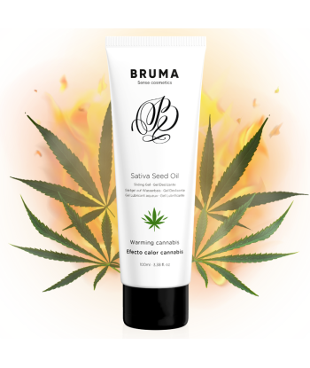 BRUMA - GEL DESLIZANTE CON ACEITE DE SEMILLA EFECTO CALOR SABOR CANNABIS 100 ML