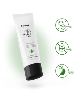 BRUMA - GEL DESLIZANTE CON ACEITE DE SEMILLA EFECTO CALOR SABOR CANNABIS 100 ML