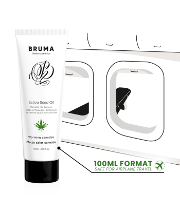 BRUMA - GEL DESLIZANTE CON ACEITE DE SEMILLA EFECTO CALOR SABOR CANNABIS 100 ML