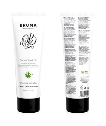BRUMA - GEL DESLIZANTE CON ACEITE DE SEMILLA EFECTO CALOR SABOR CANNABIS 100 ML