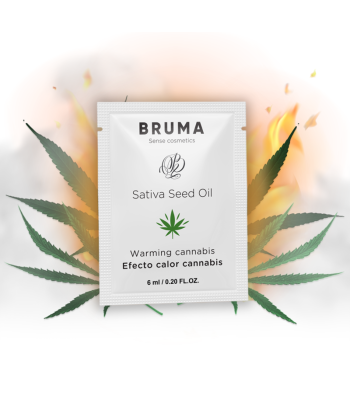 BRUMA - 6 ML GEL DESLIZANTE CON ACEITE DE SEMILLA EFECTO CALOR SABOR CANNABIS
